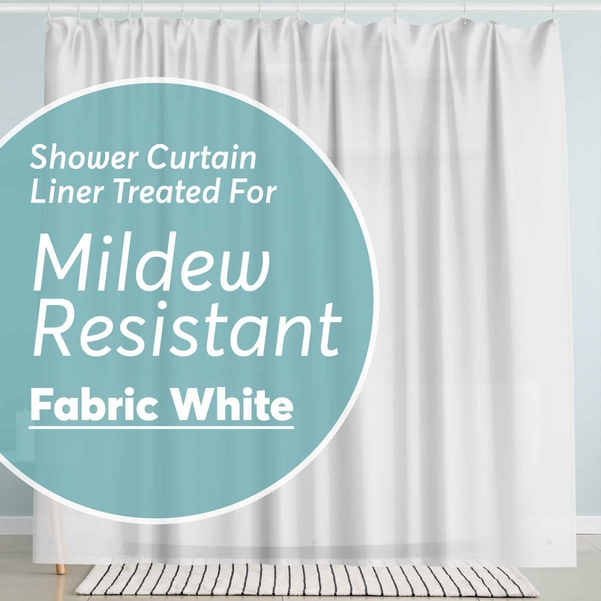 BigFoot Clear Shower Curtain - 72x72 Odorless Plastic with Magnets, Washable Long Bathroom Curtain - Premium PEVA Waterproof Bath Curtain, Rust-Proof Bathroom Essentials