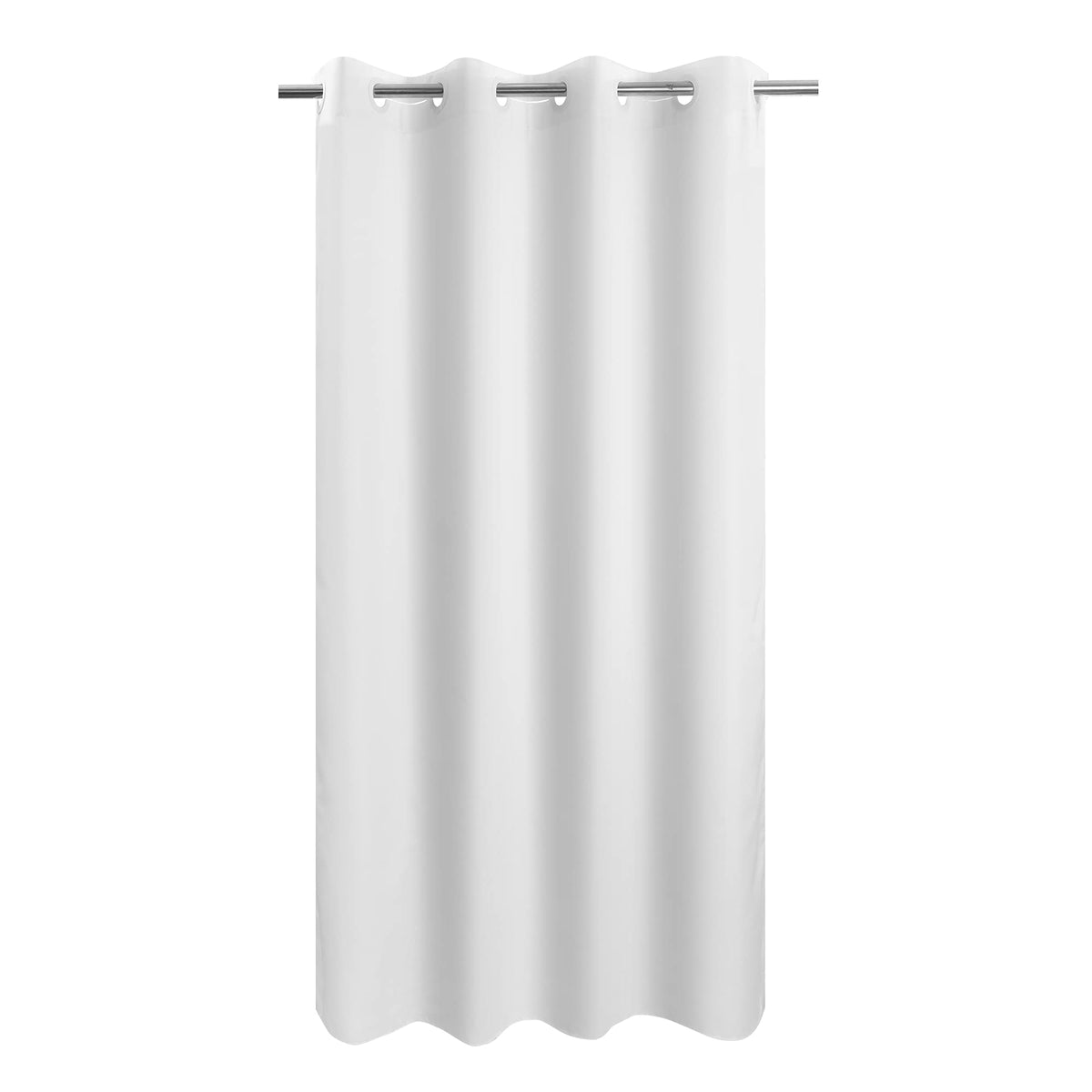 River Dream No Hook Stall Shower Curtain or Liner Microfiber White, 36x74