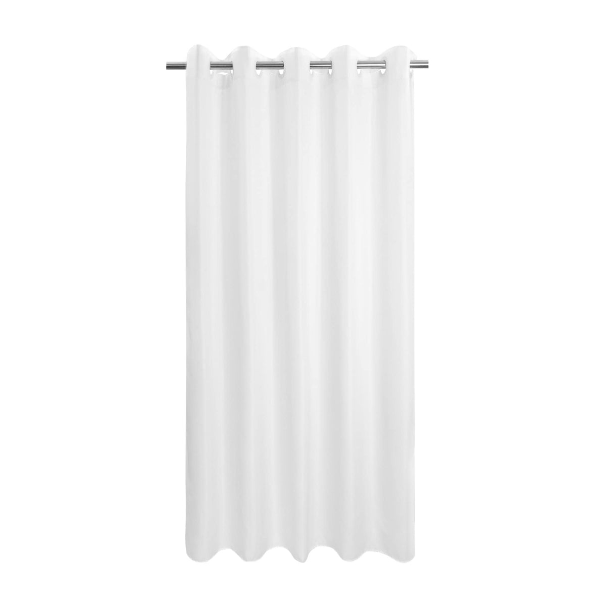 River Dream No Hook Stall Shower Curtain or Liner Microfiber White, 36x74