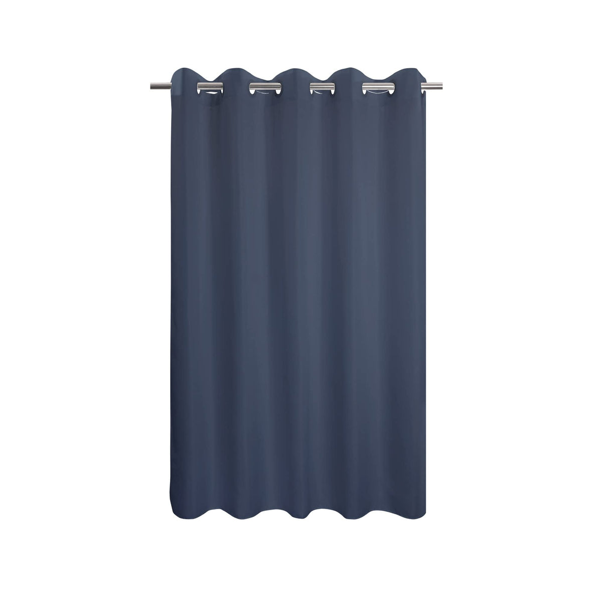 River Dream No Hook Stall Shower Curtain or Liner Microfiber White, 36x74