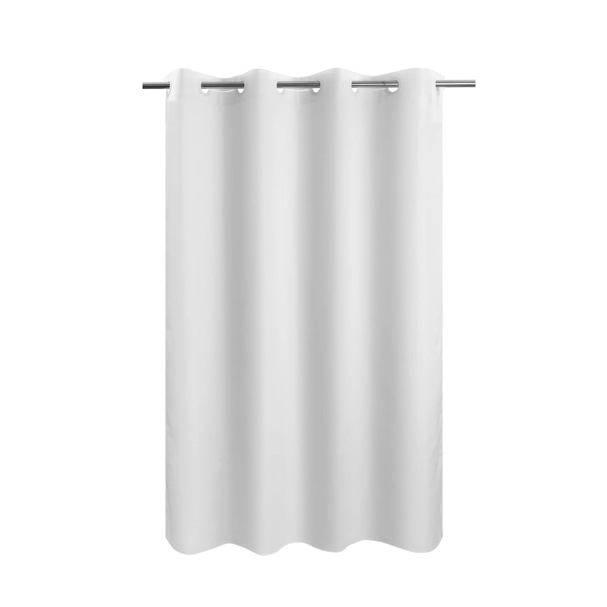 River Dream No Hook Stall Shower Curtain or Liner Microfiber White, 36x74