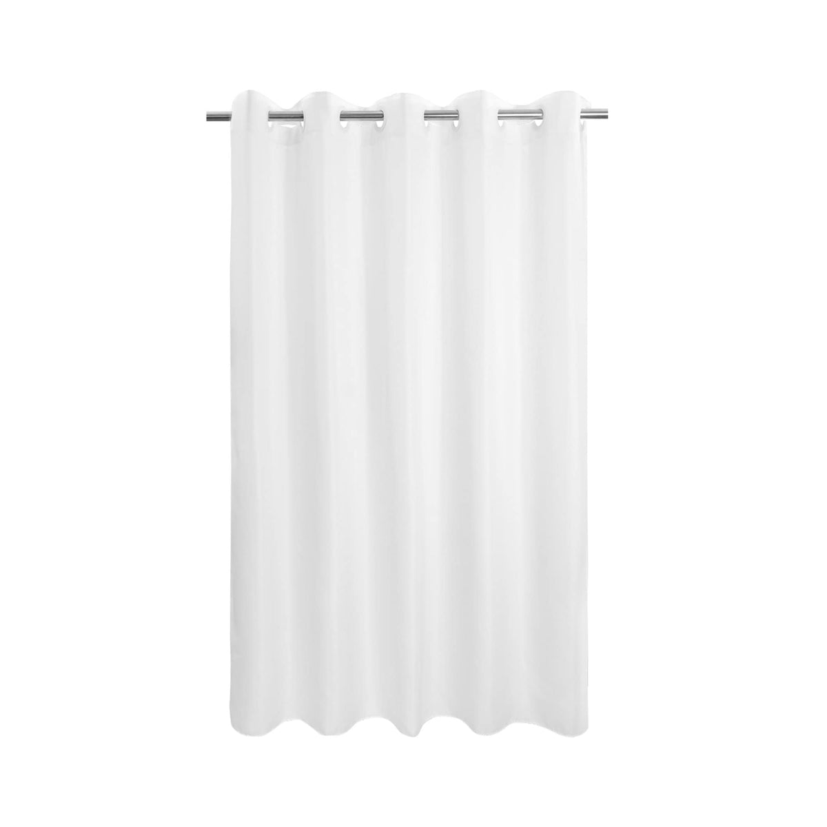 River Dream No Hook Stall Shower Curtain or Liner Microfiber White, 36x74