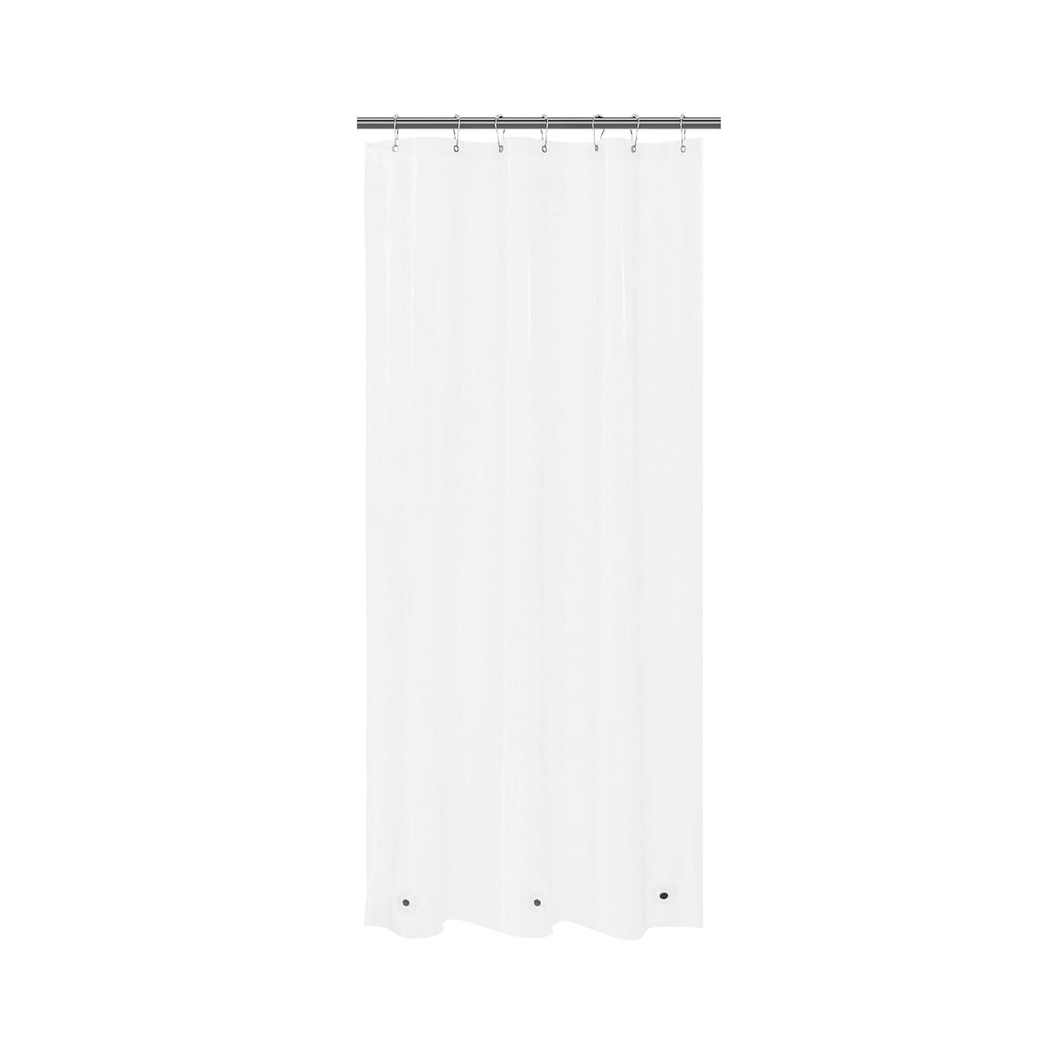 Mrs Awesome Clear Shower Curtain Liner with 3 Magnets, 72x72