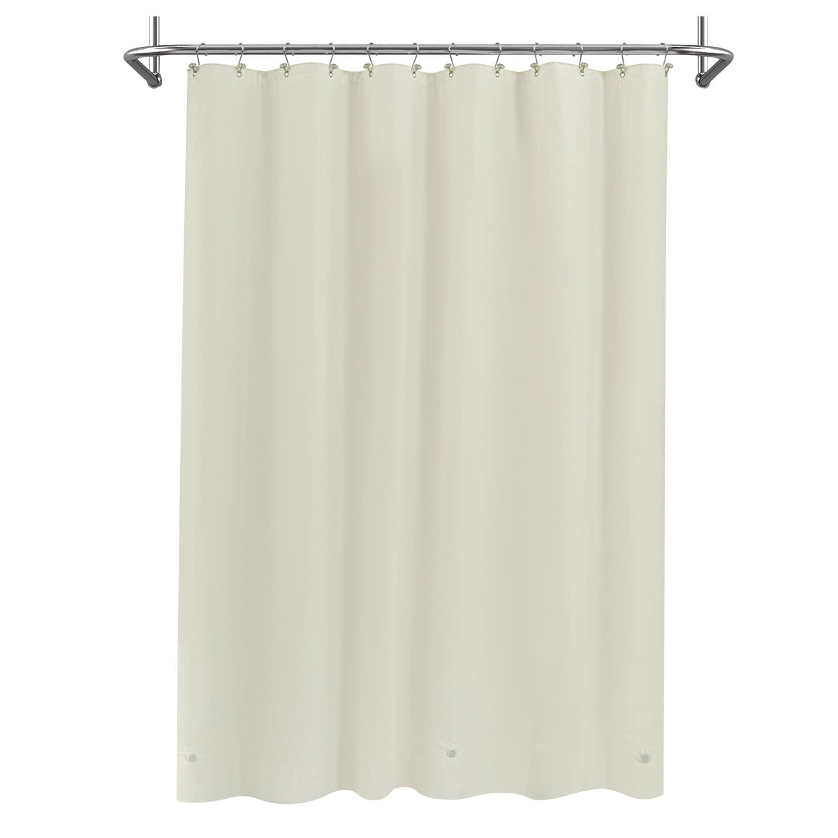Mrs Awesome Clear Shower Curtain Liner with 3 Magnets, 72x72