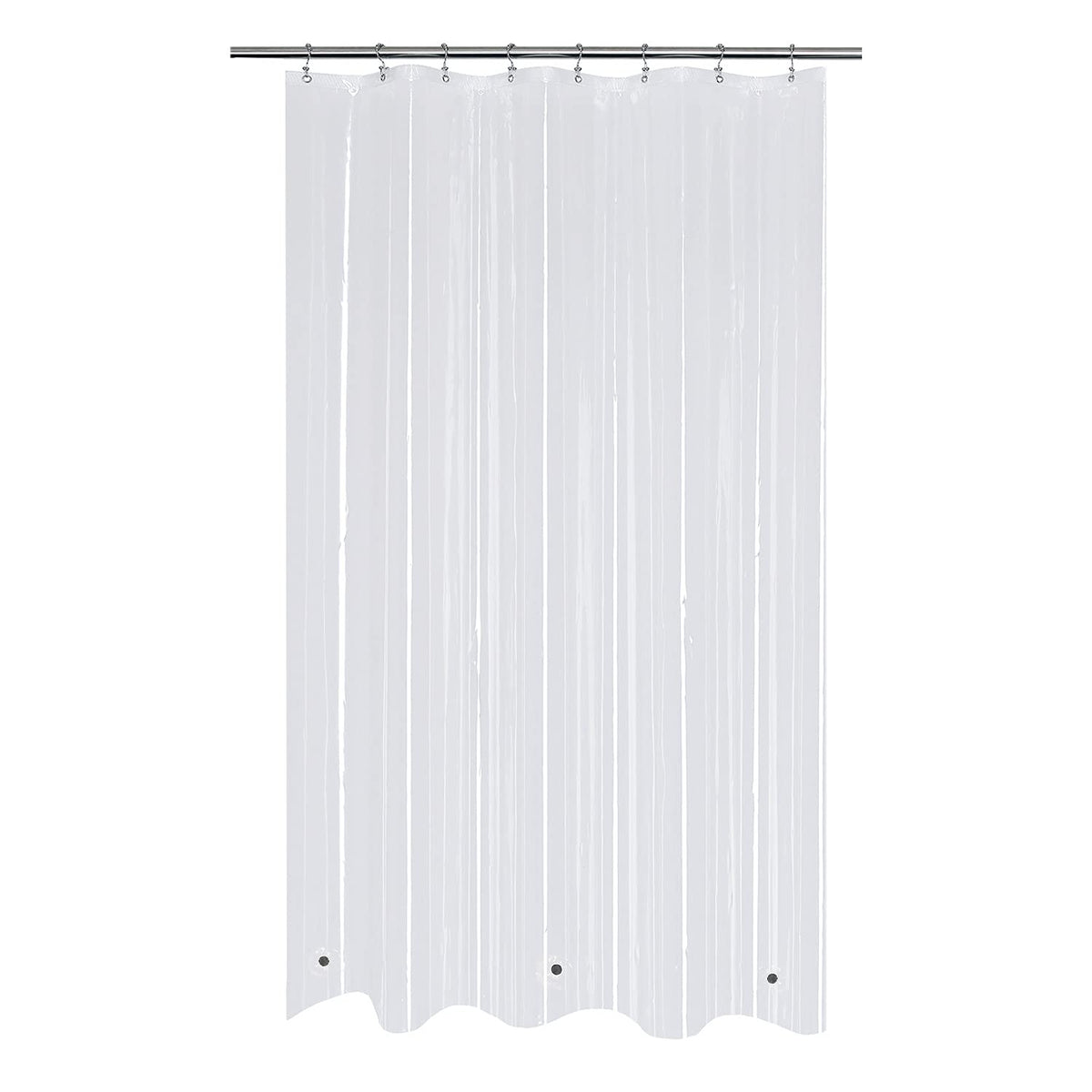Mrs Awesome Clear Shower Curtain Liner with 3 Magnets, 72x72
