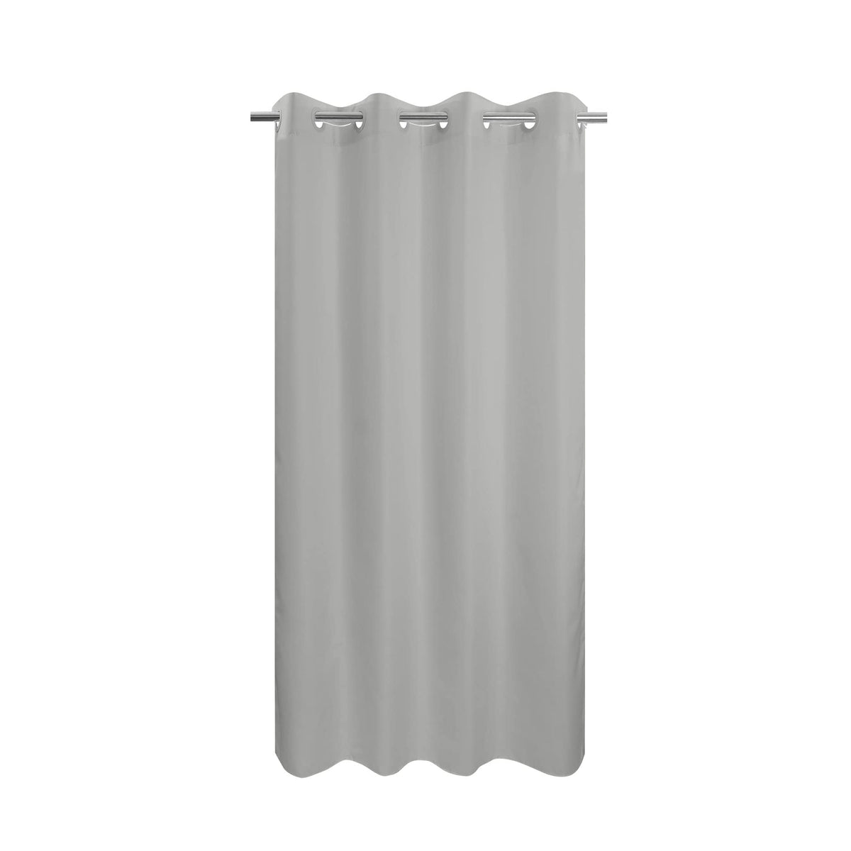 River Dream No Hook Stall Shower Curtain or Liner Microfiber White, 36x74
