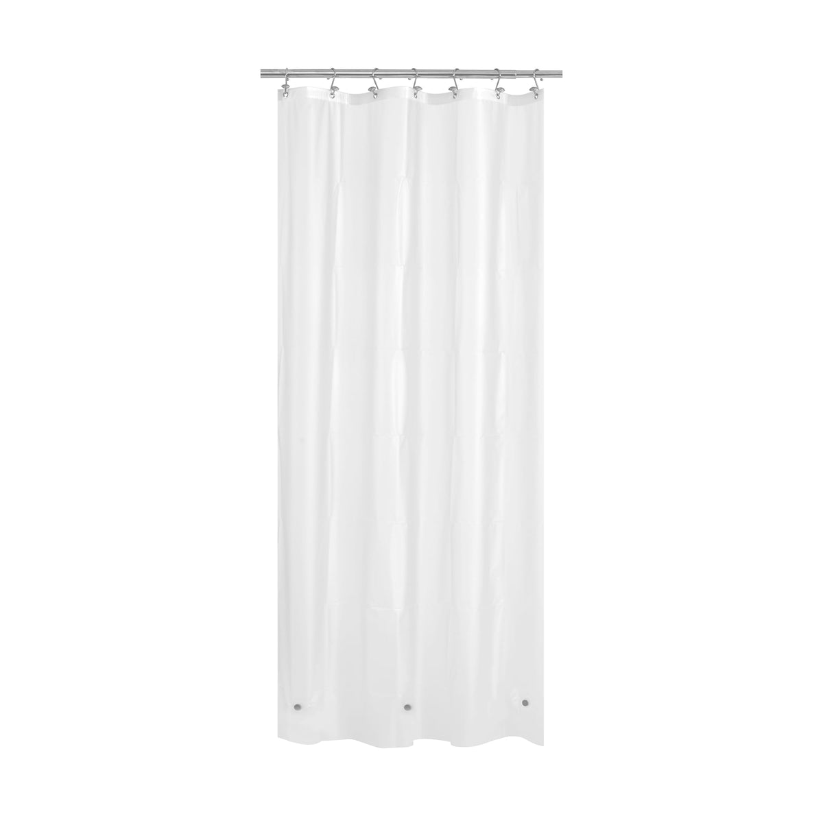 Mrs Awesome Clear Shower Curtain Liner with 3 Magnets, 72x72