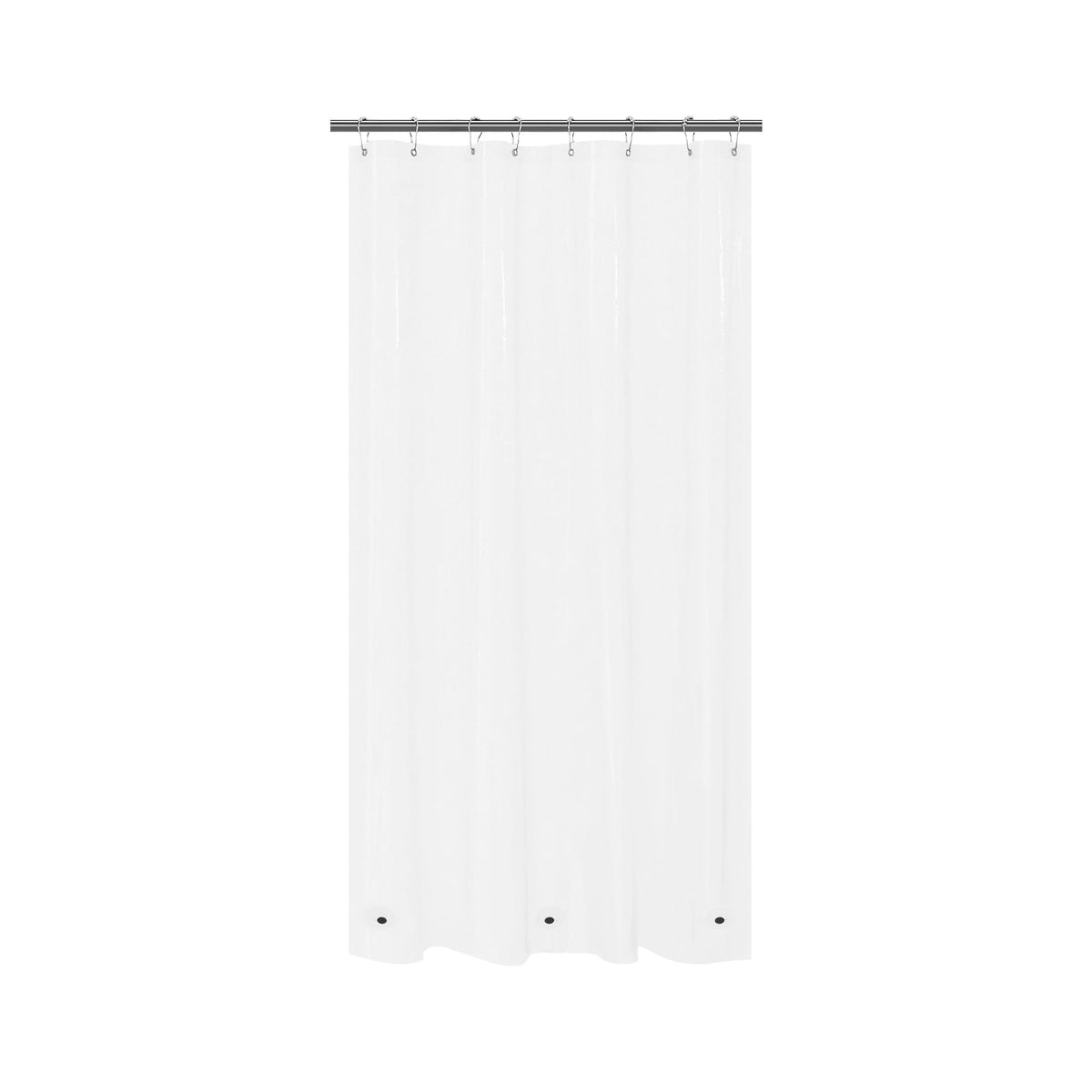 Mrs Awesome Clear Shower Curtain Liner with 3 Magnets, 72x72