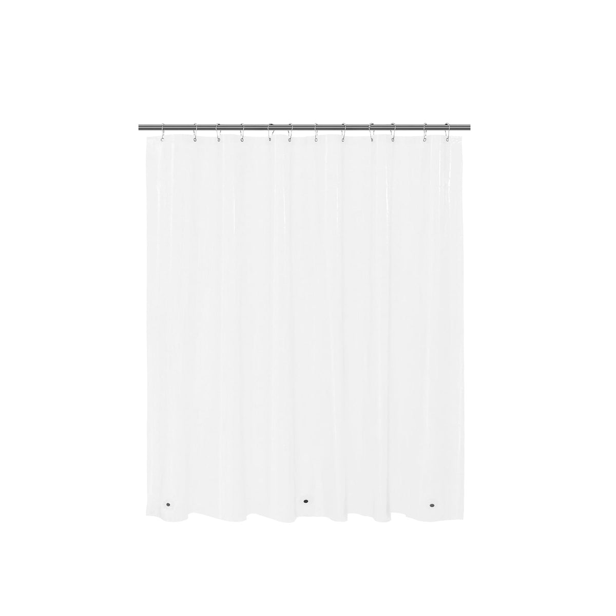 Mrs Awesome Clear Shower Curtain Liner with 3 Magnets, 72x72