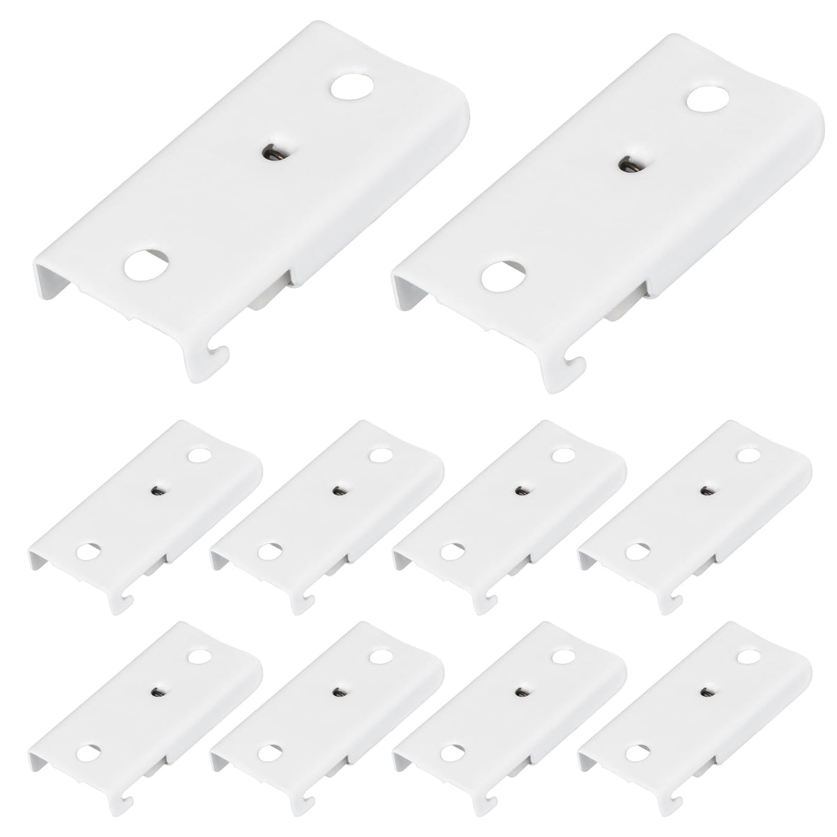 Curtain Track Rollers, 30 Pack Curtain Track Gliders Plastic Twin Wheeled Carriers Drapery Rail Sliding Glider for Windows Shower Rv Curtain Tracks, White