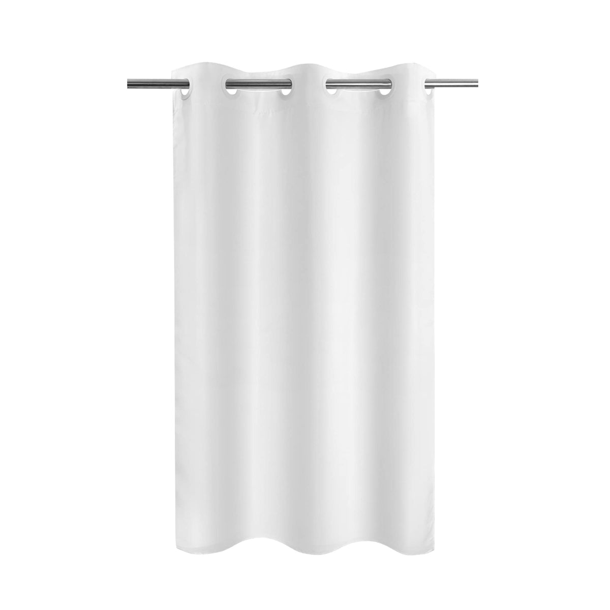 River Dream No Hook Stall Shower Curtain or Liner Microfiber White, 36x74