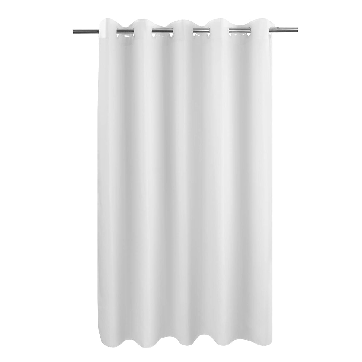 River Dream No Hook Stall Shower Curtain or Liner Microfiber White, 36x74