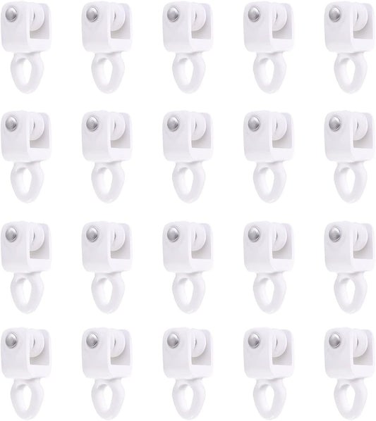 ZSTARR Heavy Duty Gliders for I Profile Flexible Curtain Track, 20 Pack