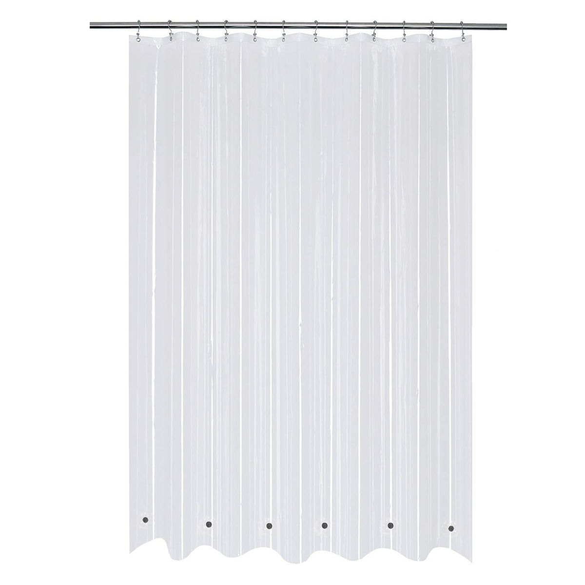 Mrs Awesome Clear Shower Curtain Liner with 3 Magnets, 72x72