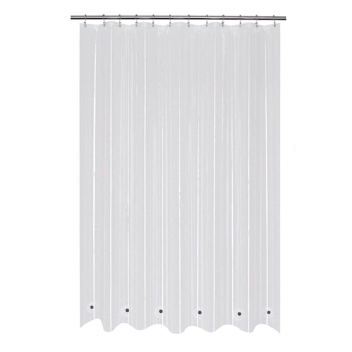 Mrs Awesome Clear Shower Curtain Liner with 3 Magnets, 72x72