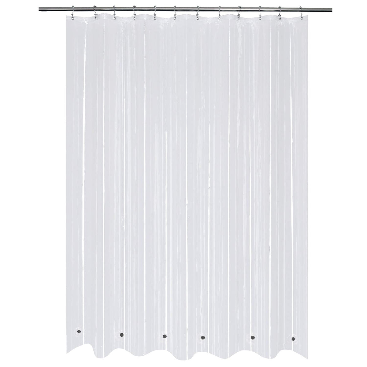 Mrs Awesome Clear Shower Curtain Liner with 3 Magnets, 72x72