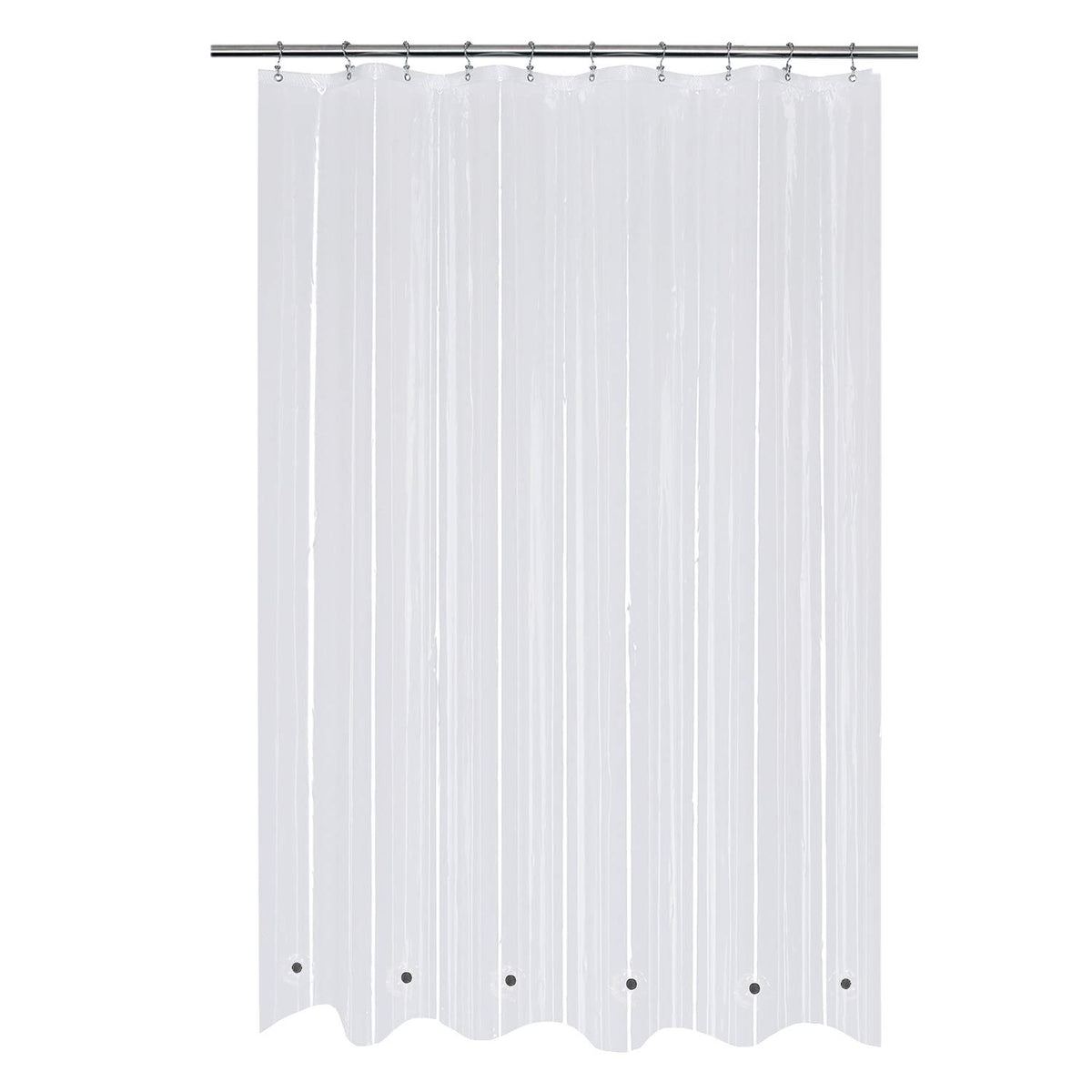 Mrs Awesome Clear Shower Curtain Liner with 3 Magnets, 72x72
