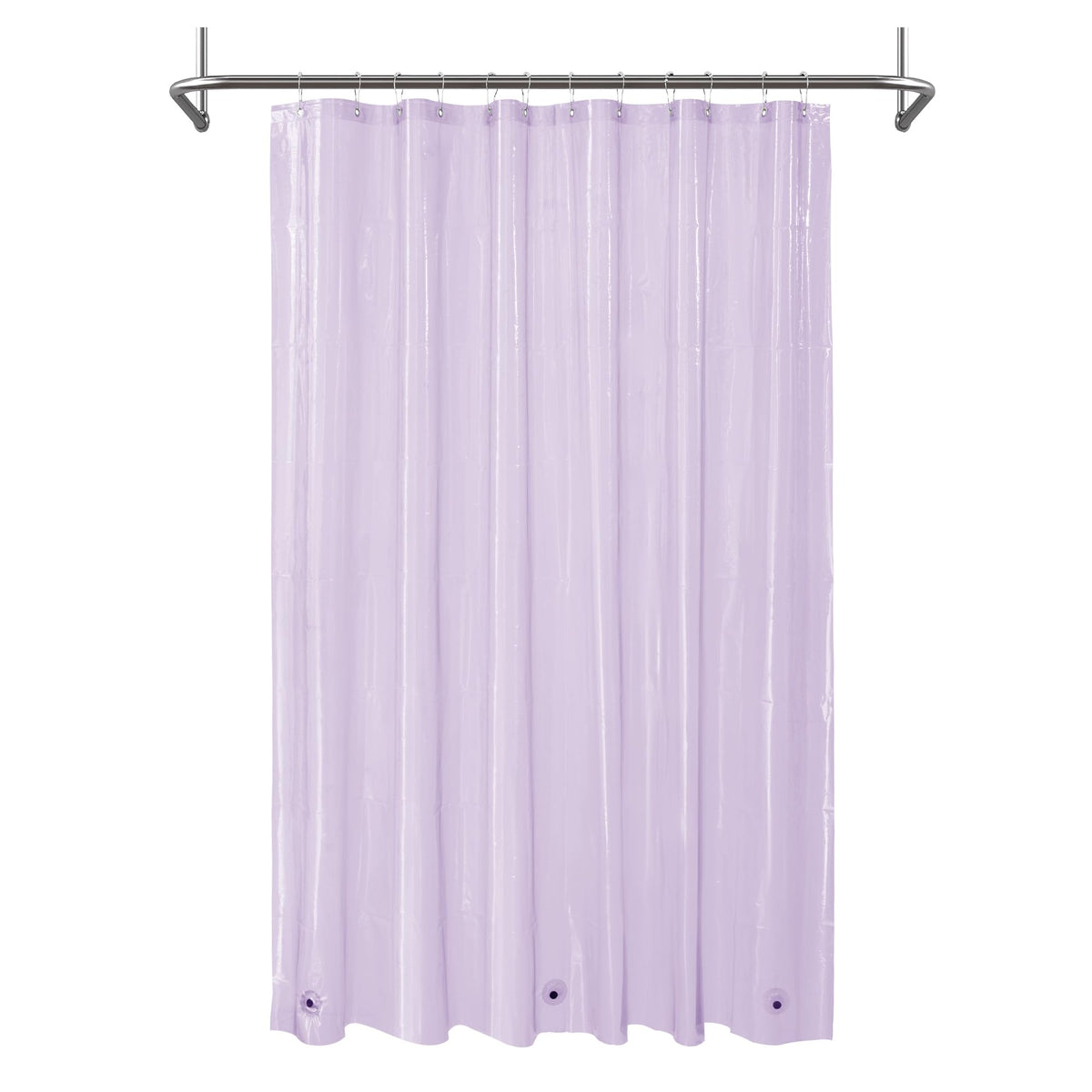 Mrs Awesome Clear Shower Curtain Liner with 3 Magnets, 72x72