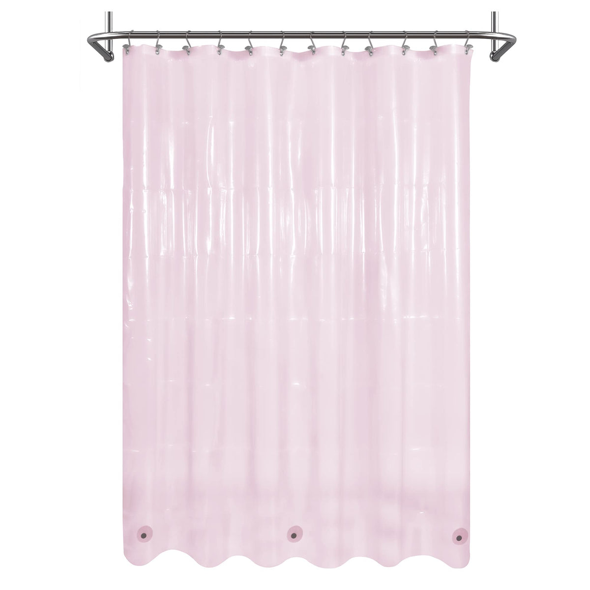 Mrs Awesome Clear Shower Curtain Liner with 3 Magnets, 72x72