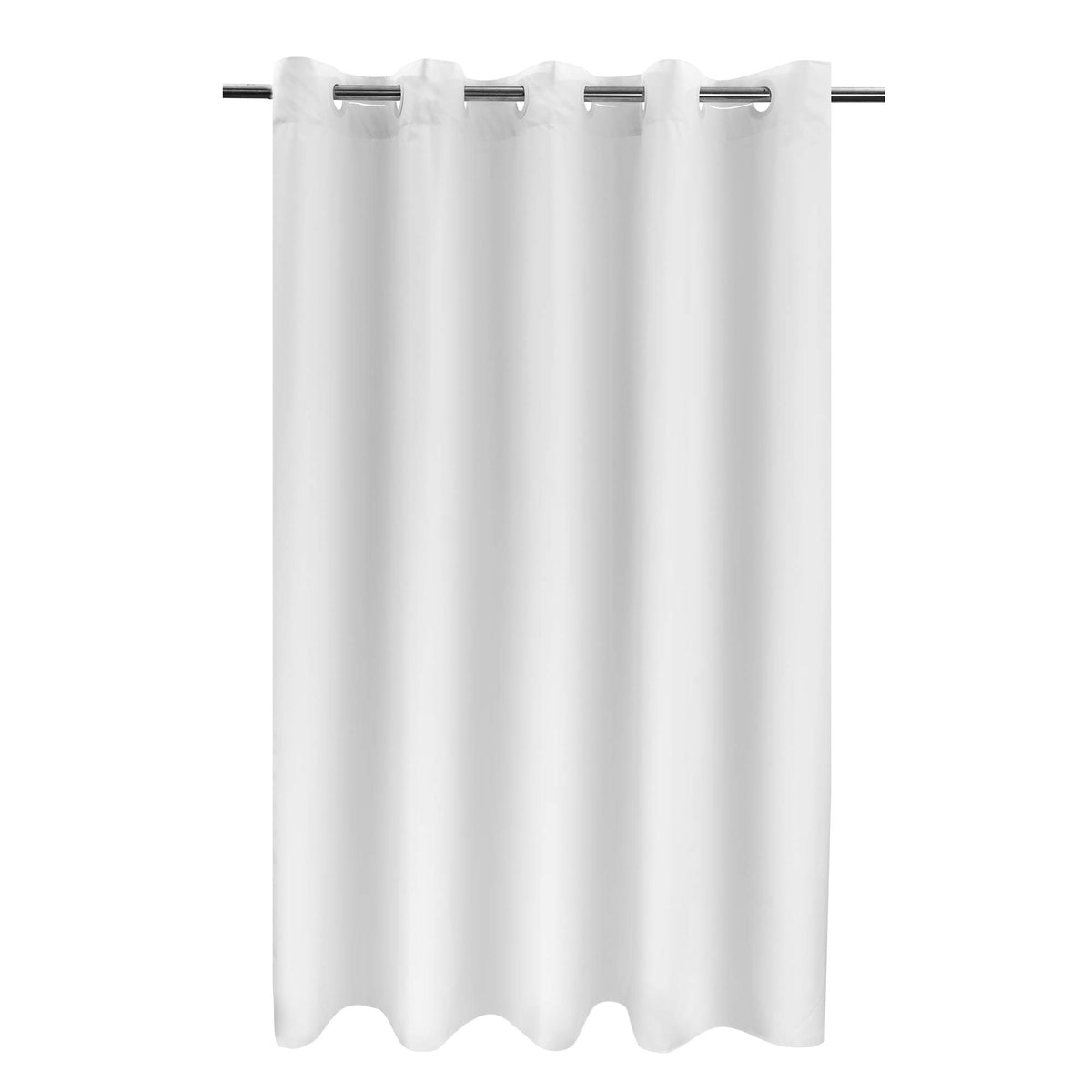 River Dream No Hook Stall Shower Curtain or Liner Microfiber White, 36x74
