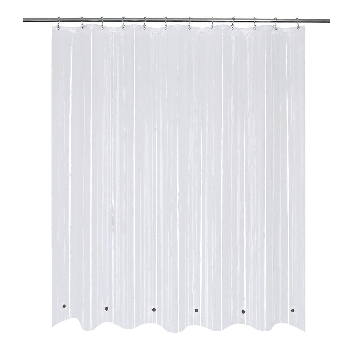 Mrs Awesome Clear Shower Curtain Liner with 3 Magnets, 72x72