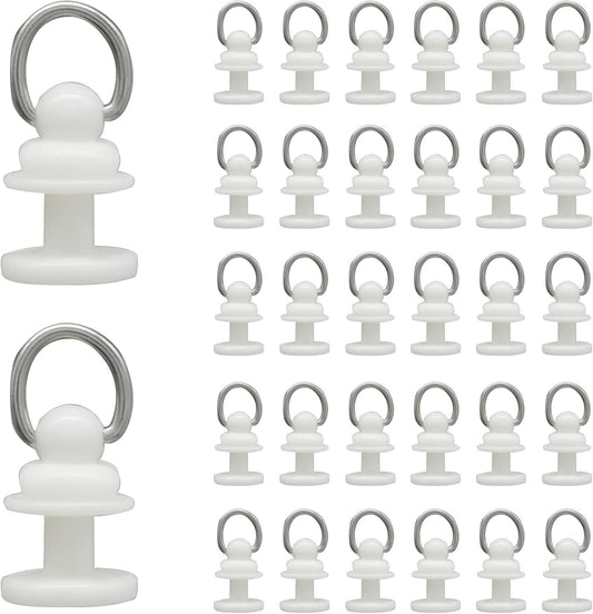Plastic Curtain Track Hooks, 50 PCS