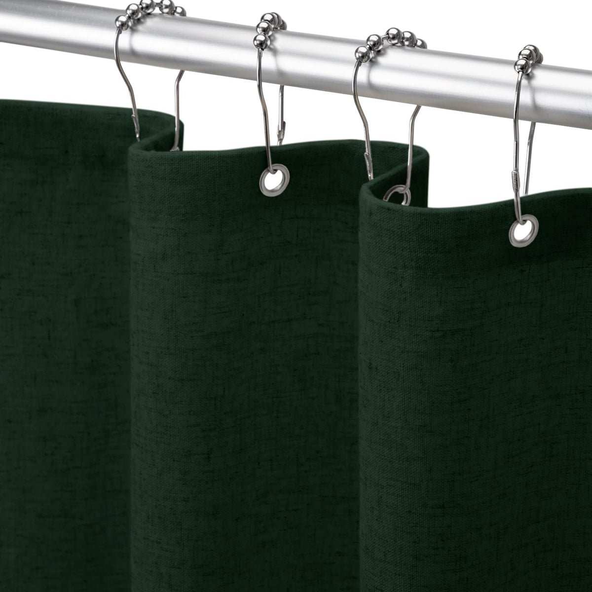 Linen Shower Curtain Beige Boho Cream Natural Cloth 72" W x 72" L