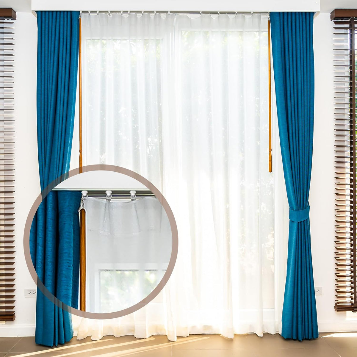 50 Pcs Curtain Track Gliders Roller Hooks Plastic Ceiling