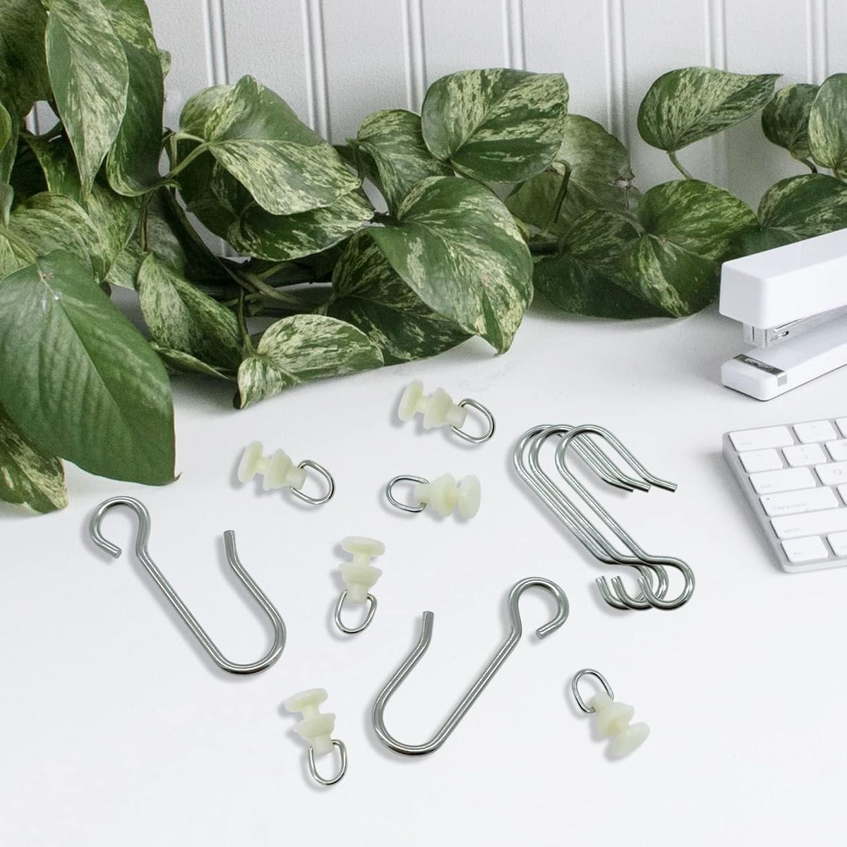 100 Pieces Curtain Slider Track Hooks and Gliders for Shower